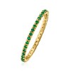 Pure Collection by Ross-Simons 0.33 ct. t.w. Emerald Eternity Band in 14kt Yellow Gold - 2 of 4
