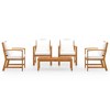 vidaXL Garden Lounge Set Cream and Natural Wood - 3 of 4