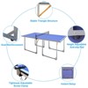 Belatt 6' Table Tennis Table, Foldable with Net and Paddles - Portable Indoor/Outdoor MDF Table Tennis Table, 0.5" Thickness - 3 of 4