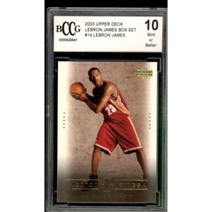 Lebron James Rookie Card 2003 Upper Deck Box Set #14 BGS BCCG 10 - 1 of 2