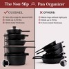 Cuisinel Pan Organizer - Silicone-Coated Non-Slip 15" Heavy Duty Skillet Rack - image 2 of 3