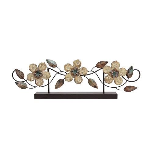 20 X 6 1 Stamp Wood Flower Table Top Stratton Home Décor Target - Stratton Home Decor Flower Metal And Wooden