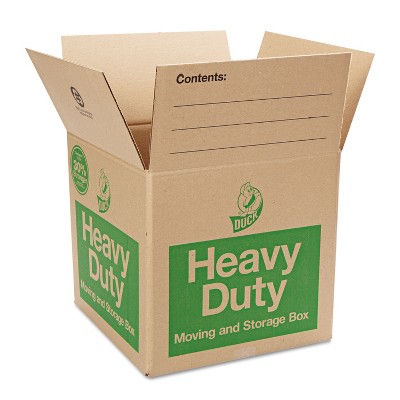 Duck Heavy-Duty Moving/Storage Boxes 16l x 16w x 15h Brown 280728