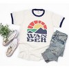 Simply Sage Market Women's Wander Mountains Short Sleeve Ringer Tee - 3 of 3