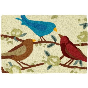 Jellybean Birdsong Accent Doormat 20"x30" – Washable, Stylish, Functional Indoor/Outdoor Mat - 1 of 3