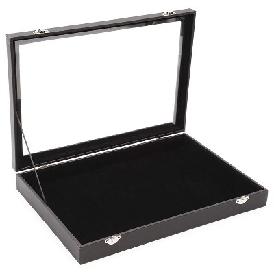 2-16 COMPARTMENT SOLID LID BLACK INSERT JEWELRY DISPLAY 