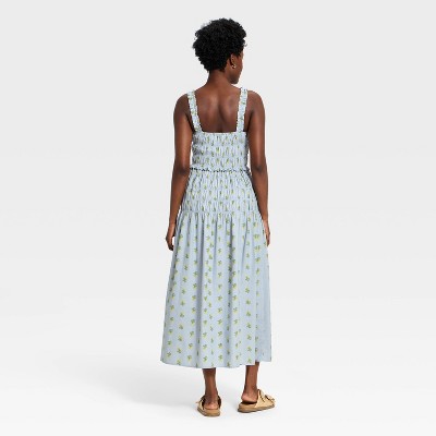 Women's Smocked Maxi A-Line Dress - Universal Thread