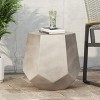 Sapphtopaz Outdoor End Table Modern Outdoor Side Table, LightWeight Concrete Patio Table Small Table for Backyard, Balcony, Porch - 3 of 4