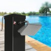 DSVIMOY 10.6 Gallons Outdoor Shower with 360 Rotating Rainfall, Handheld Shower Head, Outdoor Shower for Backyard Poolside, Black, 7.5"*7.8"*85.5" - 4 of 4