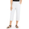Collections Etc Versatile Women's Pull-On Elasticized Waist Twill Capris - 4 of 4