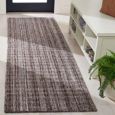 Gray and Brown Hand-Tufted Wool Rectangular Area Rug