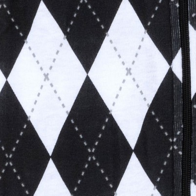 argyle black & white