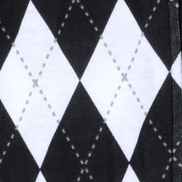 argyle black & white