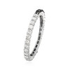 Ross-Simons 1.00 ct. t.w. Black and White Diamond Eternity Band in Sterling Silver - 3 of 4