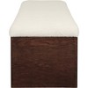 Meridian Furniture,Lawson Velour Fur Fabric Bench - 4 of 4