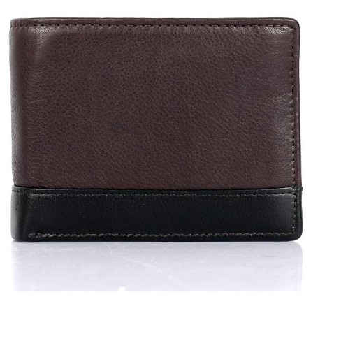 Fossil Men's Quinn Flip ID Bifold Leather Wallet - Brown