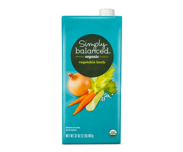 Organic Vegetable Broth 32 oz - Simply Balanced