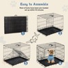 Kumasinova 24“/30” Single Door Dog Crate,Metal Dog Cage with Safety Lock,Foldable Small/Medium Dog Kennel Indoor with Removable Tray for Easy Cleaning - 3 of 4