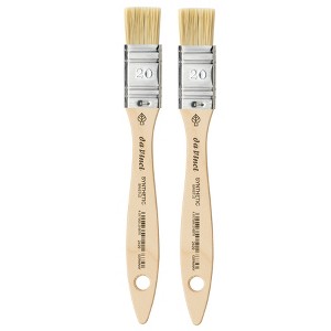 da Vinci SYNTHETIC Mottler Brush, Natural Hog, Acrylic & Oil, Flat, Series 2429, Size 20, Pack of 2 - 1 of 3