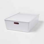 26L Stacking Bin with Lid White - Brightroom™