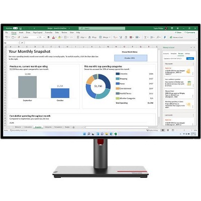 Lenovo ThinkVision P27h-30 27" WQHD LCD Monitor - 16:9 - Model 63A1ZAR1US