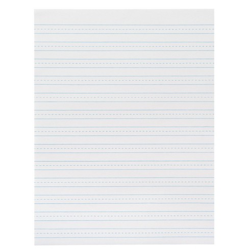 School Smart Skip-a-line Filler Paper, Un-punched, 8 X 10-1/2 Inches, 200  Sheets : Target