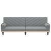 vidaXL Fabric Sleeper Sofas with Adjustable Backrest and Practical Pillows - Light Gray Sofa Bed with Sturdy Plywood Frame - image 3 of 4