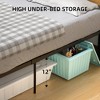 Jojoka Modern Queen Bed Frame with Wood Headboard and Footboard, Metal Platform, Heavy Duty Support, No Box Spring, Noise Free,  Easy Assembly - 3 of 4