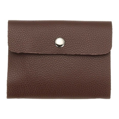 Unique Bargains Leather Slim ID Card Business Card Holder Wallets with 24 Slots 4" x 3"