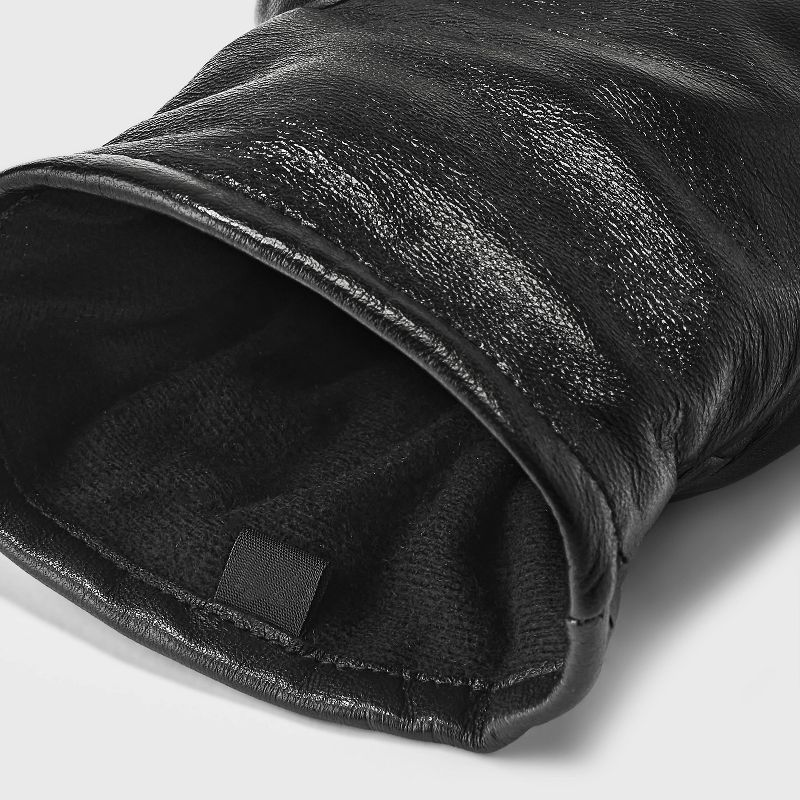 Men&#39;s Basic Triple Trim Touch Dress Gloves - Goodfellow &#38; Co&#8482; Black, 4 of 5
