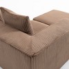 Resenkos Modular Sofa Set, Flexible & Expandable, Sectional Couch for Living Room, Easy Assembly And Space-Saving Design, Corduroy, Gray - 2 of 4