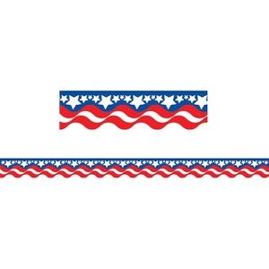 Teacher Created Resources Scalloped Bulletin Board Border Trim Patriotic Infant - 12th Grade - 1 of 1