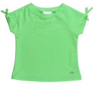 RuffleButts Toddler Girls UPF50+ Active Raglan Bow Shirt - 1 of 4