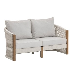Nathan James Jagger Outdoor Loveseat Gray - 1 of 4