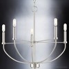 Urban Ambiance Luxury Modern Farmhouse Chandelier 20''H x 22.375''W,  Brushed Nickel Finish,  Armidale Collection, UHP3971 - 4 of 4