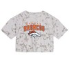 Nfl Denver Broncos Girls' Short Sleeve Tie-dye Fashion Crop T