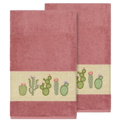 Linum Home Textiles 100% Turkish Cotton MILA Embellished Towel Set