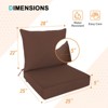 EAGLE PEAK Outdoor Deep Seat Patio Seat Cushion Set - 3 of 4