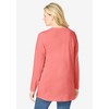 Woman Within Plus Size Perfect Long-Sleeve V-Neck Tunic - 3 of 4