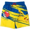 Pokemon Pikachu Bulbasaur Charmander Squirtle Rash Guard and Swim Trunks Outfit Set Toddler - image 3 of 4