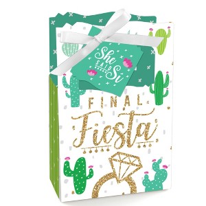 Big Dot of Happiness Final Fiesta - Last Fiesta Bachelorette Party Favor Boxes - Set of 12 - 1 of 4