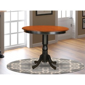 East West Furniture, Trenton  Counter  Height  Kitchen  Table  finished  in  Black  and  Cherry - 1 of 3