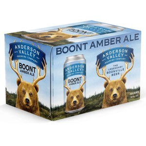 Anderson Valley Boont Amber Beer - 6pk/12 fl oz Cans - 1 of 3