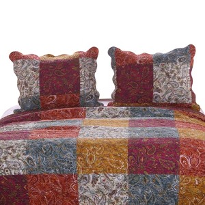 Greenland Home Fashions 1809BS Paisley Slumber Spice Standard Sham,20x26 Inches - 1 of 2