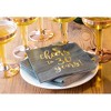 Blue Panda 100-Pack "Cheers to 30 Years!" Gold Foil Paper Disposable Cocktail Paper Napkins 5 x 5 Inches - 2 of 4