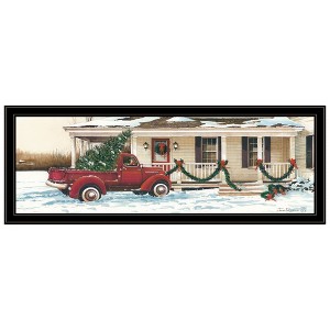 Whisen Christmas Black Framed Wall Art, Home Decor by John Rossini - 1 of 4