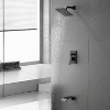 CLIHOME Single Handle 1 Spray Tub and Shower Faucet with 8 Inch Square Fixed Shower Valve Included - 2 of 4