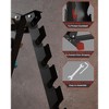Coucheta Dumbbell Rack Stand Only, Weight Rack Storage for Home Gym Dumbbells, Rubber Guard Protectors & Non-Slip Base, Heavy Duty Steel Racks - 4 of 4