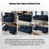 GDFStudio Morwen 109.45'' Modern Chenille Upholstered Oversized Deep Seat Modular Sectional Sofa with 3 Cushions - 3 of 4