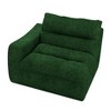 Lazy floor sofa, modern floor lounge chair with left arm, comfortable beanbag sofa, suitable for living room bedroom office - Beige - 4 of 4